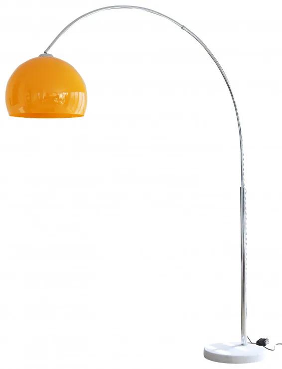 Lampadar din metal/marmura/plastic THIS &amp; THAT 208 cm, metal orange , un bec