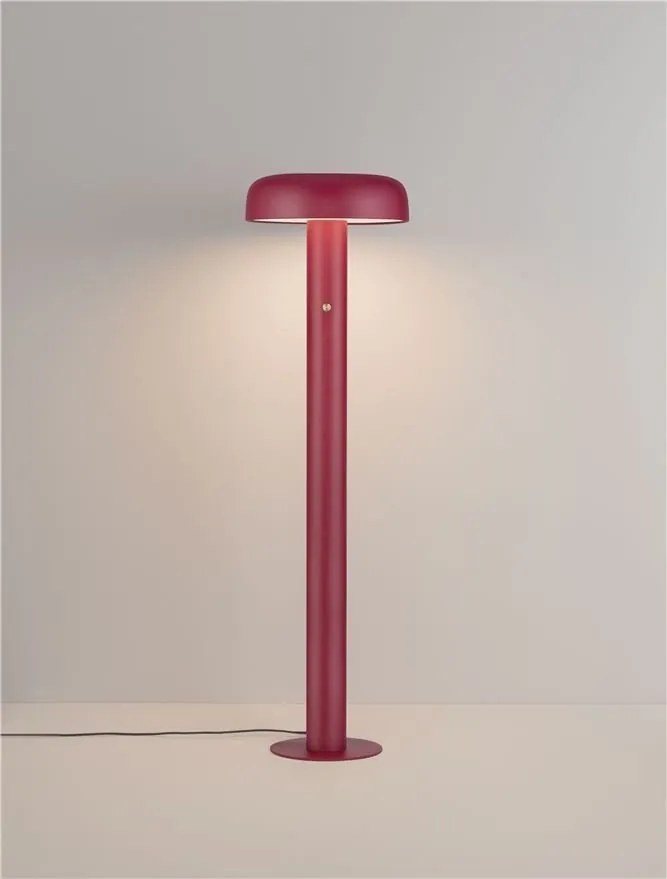Lampadar LED 3000K NOELIA bordeaux