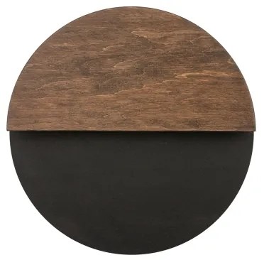 Aplică LED LUNA LED/7W/230V d. 26 cm negru/maro