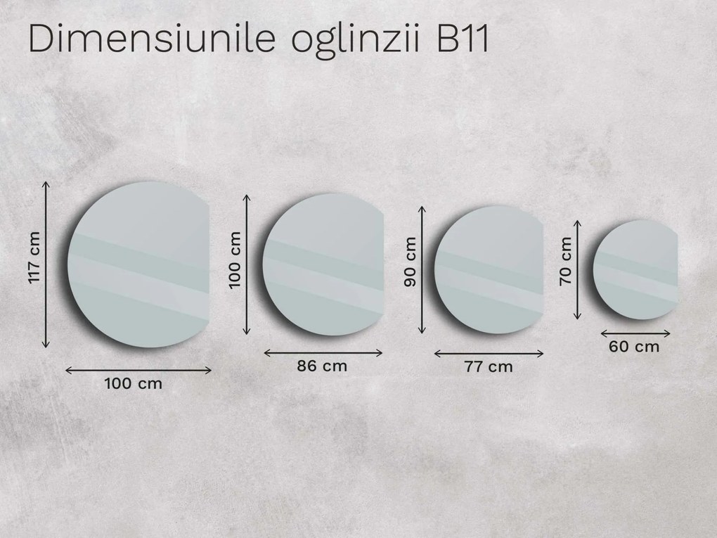 Oglindă Base B11 60×70