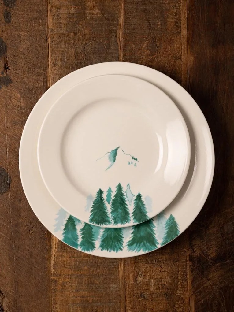 Farfurie din portelan, D23.5 cm, Green Mountains
