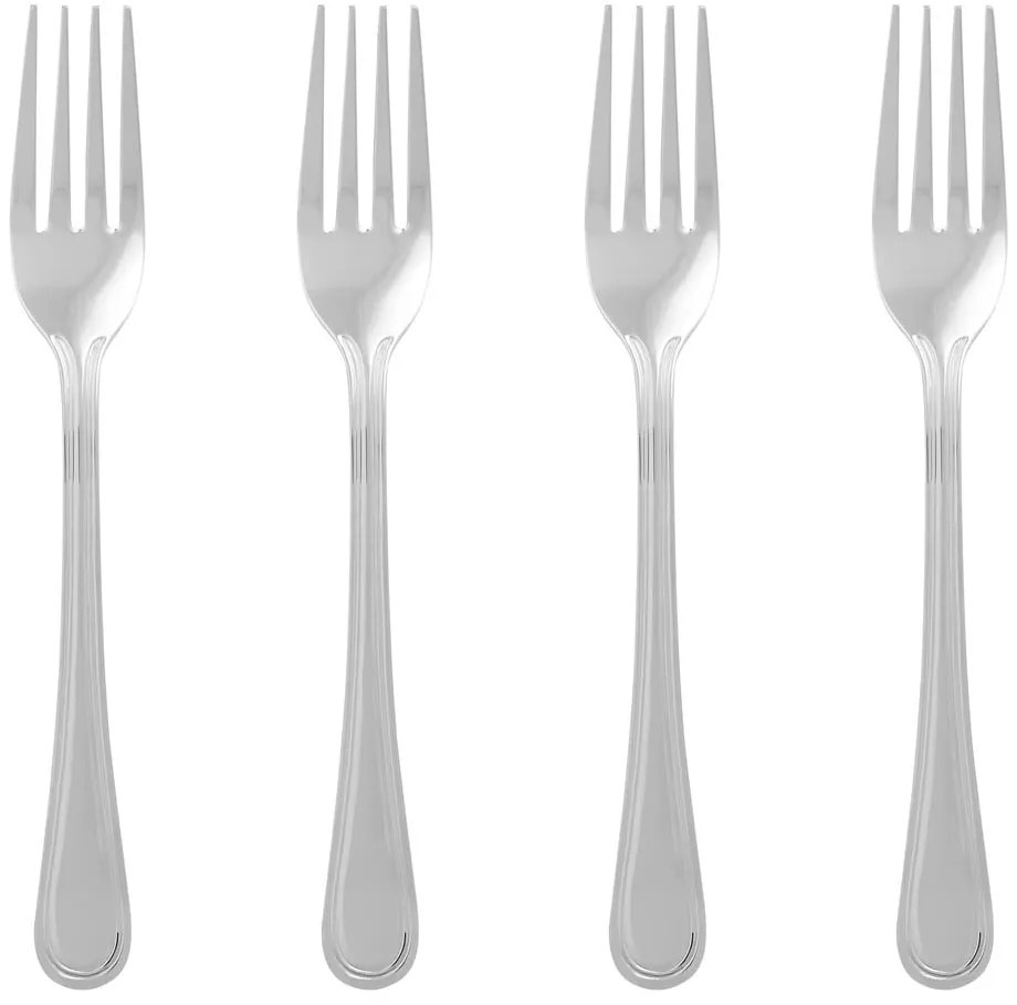 Furculițe argintii din oțel inoxidabil 4 buc. Classic – Premier Housewares