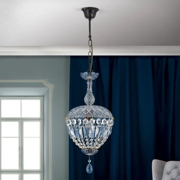 Lustră de cristal pe lanț Orion HL 6-1498/1 ARILA 1xE27/60W/230V maro/patină