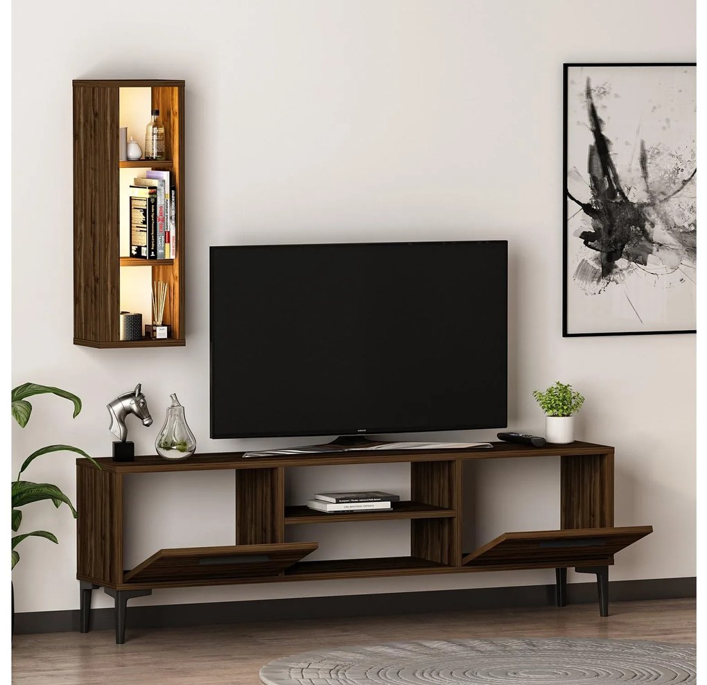 Mobilier living Kuvuni 1 (Nuc) (cu iluminare). 1095470