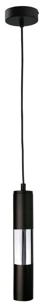 Lustră pe cablu MAGNUMA 1xGU10/50W/230V neagră/crom lucios