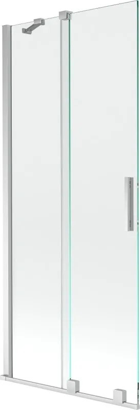 Mexen Velar paravan de cadă cu 2 panouri glisante 85 x 150 cm, transparent, crom - 896-085-000-01-01