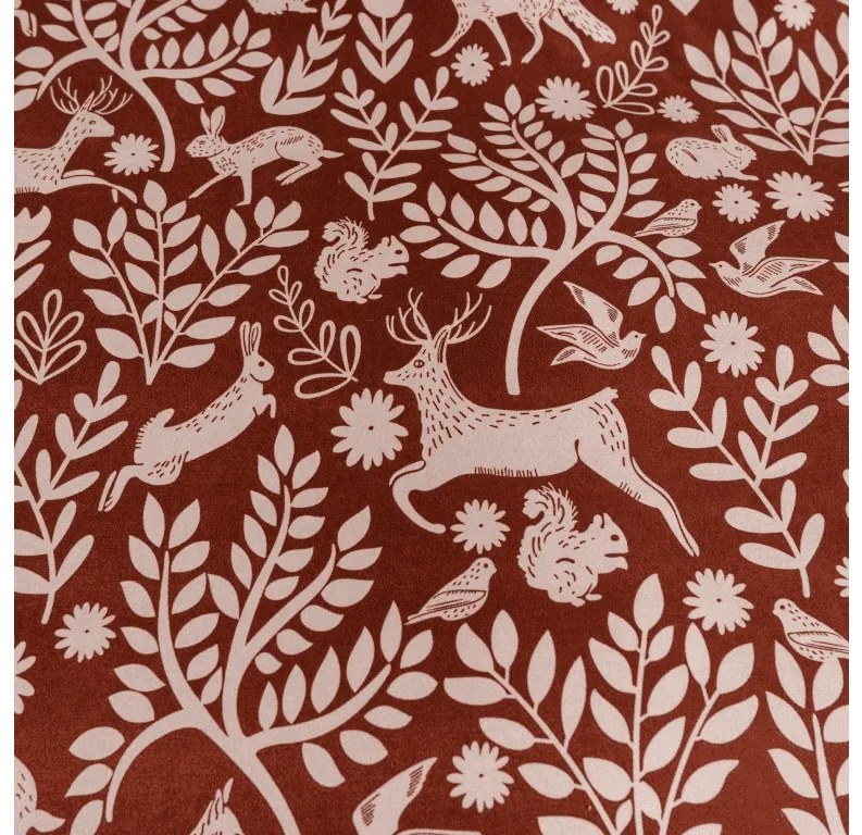 Lenjerie de pat din microfibra FOREST ANIMALS maro Dimensiune lenjerie de pat: 70 x 90 cm | 140 x 220 cm