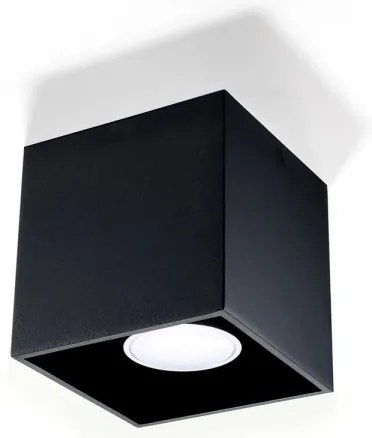 Plafonieră QUAD 1 1xGU10/40W/230V negru