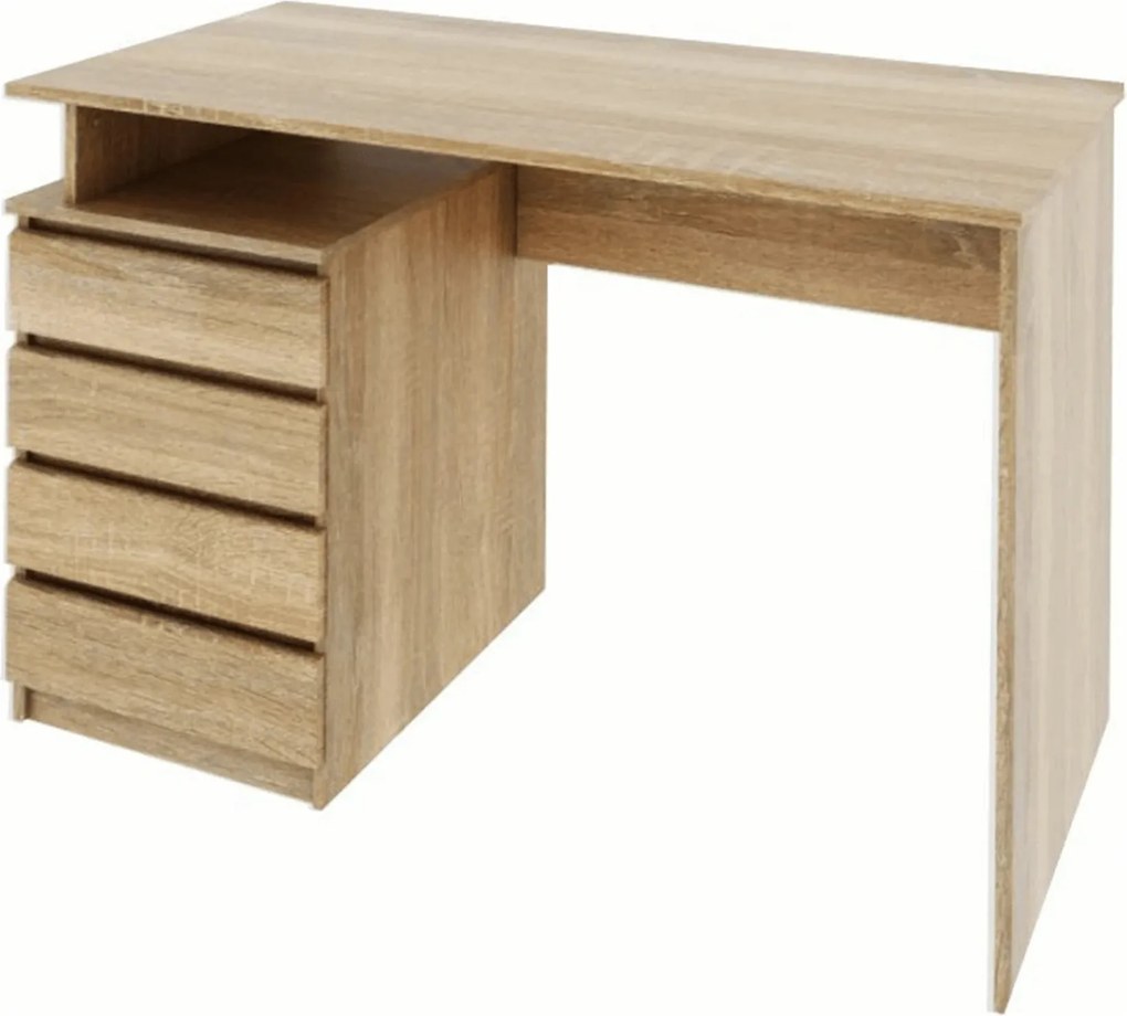Birou HANY NEW, stejar sonoma, DTD laminat, 118x60x75 cm