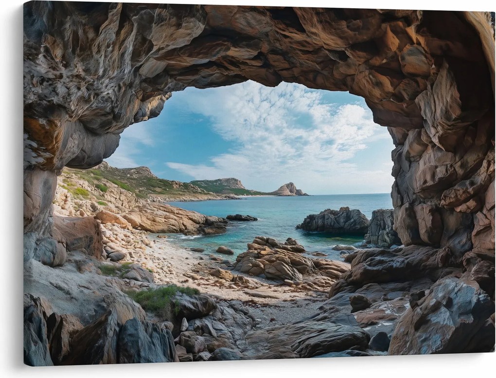 Tablou - Peșteră lângă mare (70x50 cm)