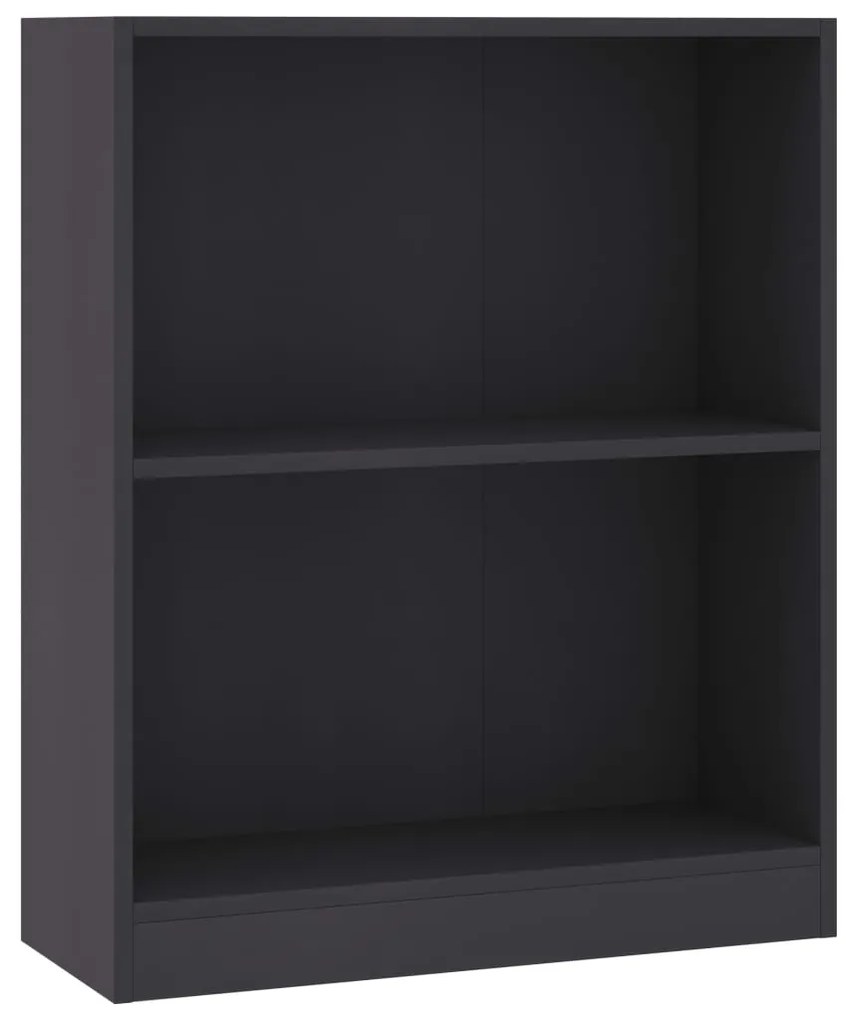 800857 vidaXL Bibliotecă, gri, 60x24x74,5 cm, lemn compozit