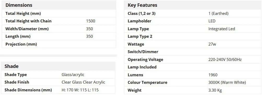 Lustra LED suspendata design modern Cyclone 5L 97291-5CL SRT