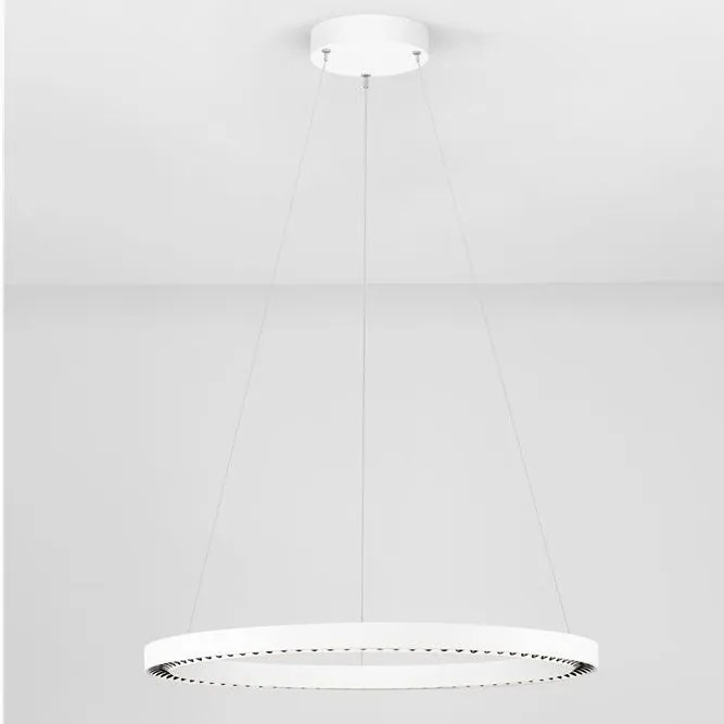 Lustra suspendata LED design circular DEOS alb NVL-9030895