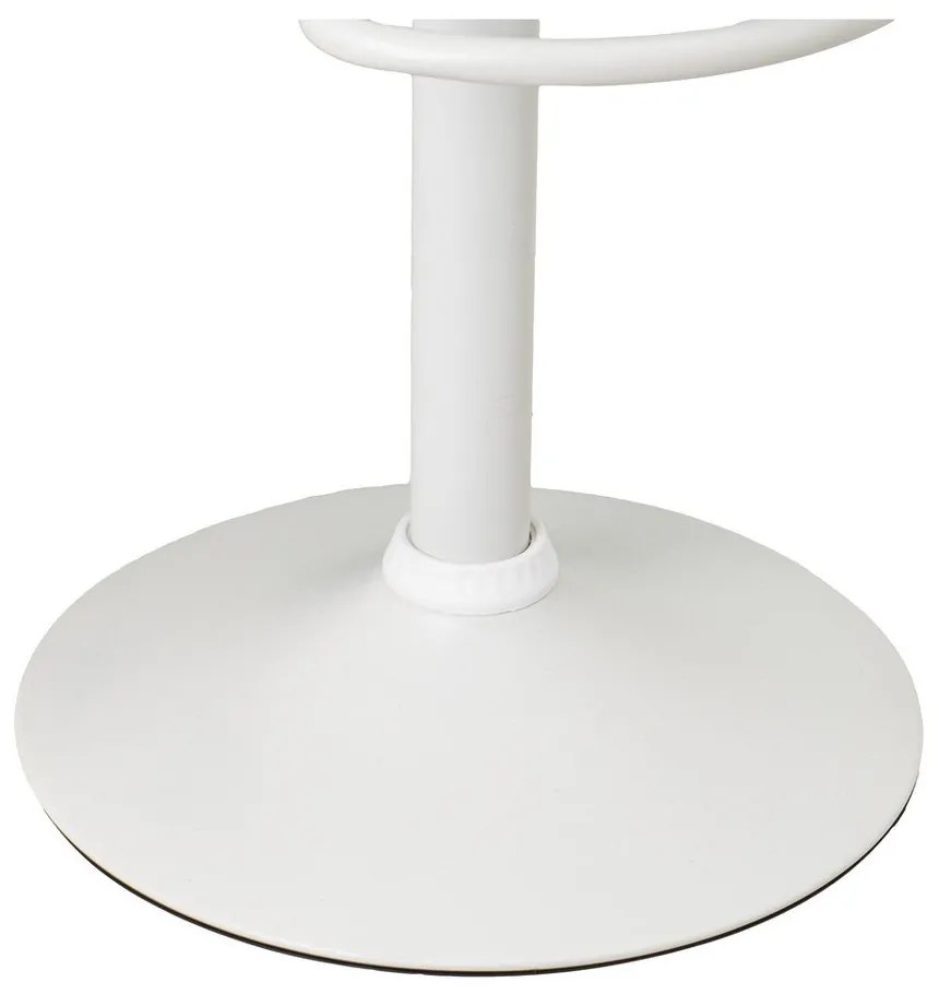 Scaune de bar albe cu înălțime ajustabilă 2 buc. din imitație de piele (înălțime șezut 72 cm) – Casa Selección