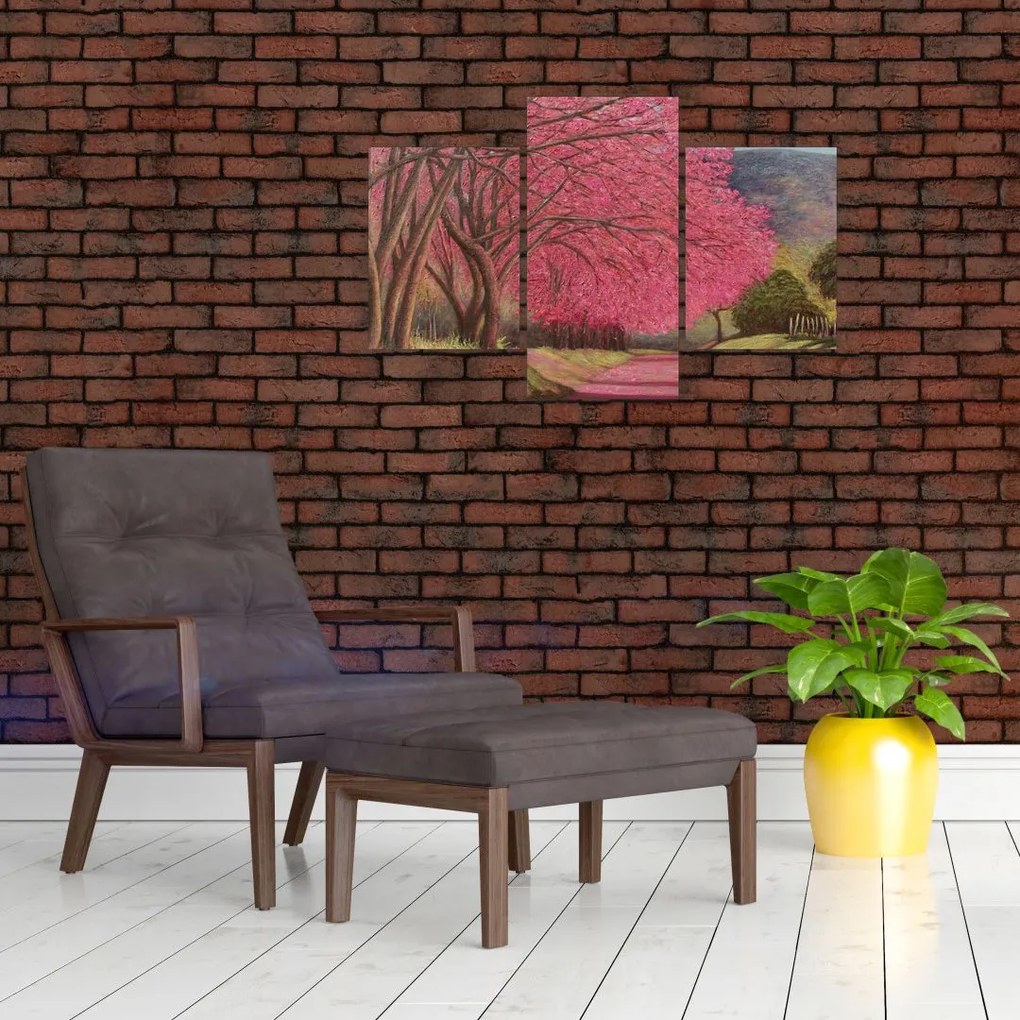 Tablou cu copaci înfloriți (90x60 cm)