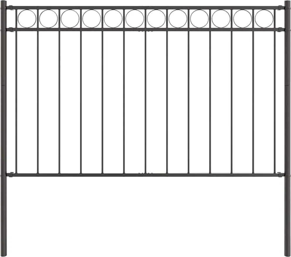 vidaXL Element de gard Gri 170 x 130 cm Oțel