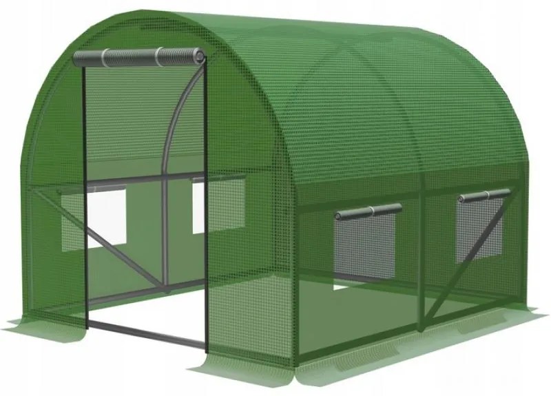 Solar de grădină verde 2 m x 2 m