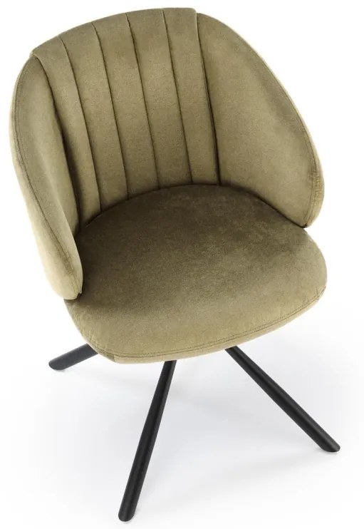 Scaun rotativ K533 stofa olive