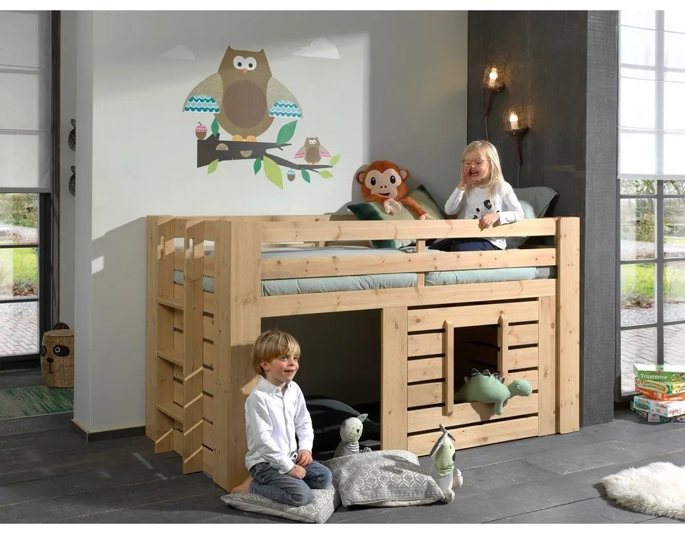 Pat pentru copii Vipack Oliver, 90 x 200 cm