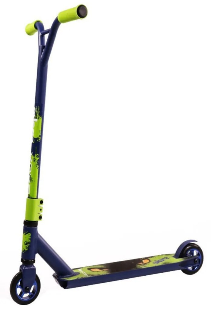 Trotineta Freestyle NOVOKIDS™ Snake Special edition, maxim 100 kg, Frana picior, Cadru aluminiu, Diametru roata 100 mm, Verde