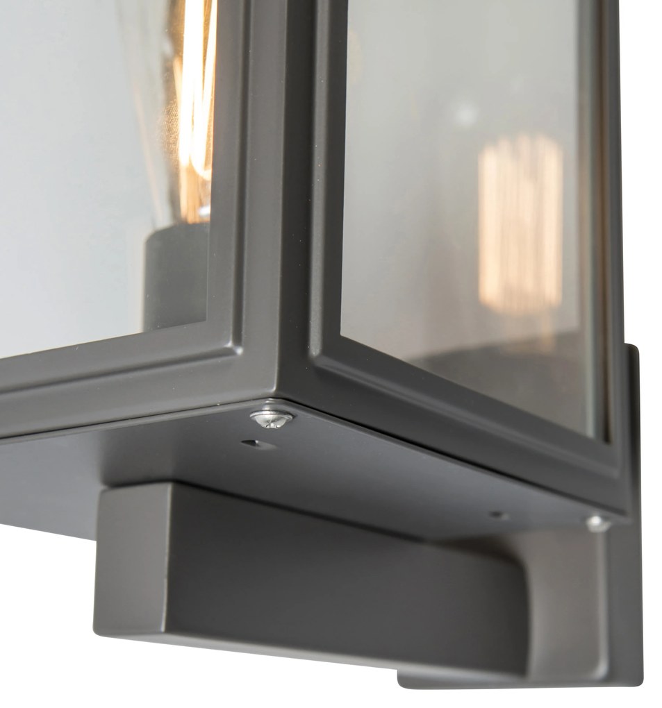 Lampă de perete industrială gri IP44 - Sutton Up