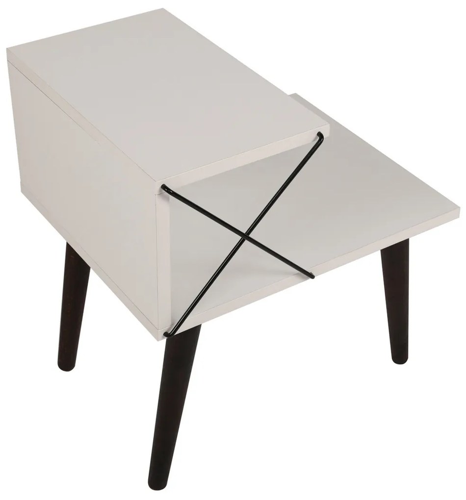 Măsuță de noptieră Cross White