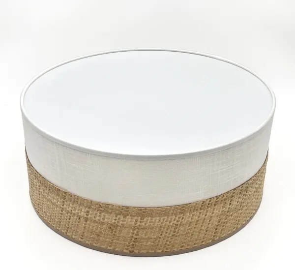 Plafonieră LED SIRJA BOHO, 20 W, 230 V, Ø 35 cm, bej/alb