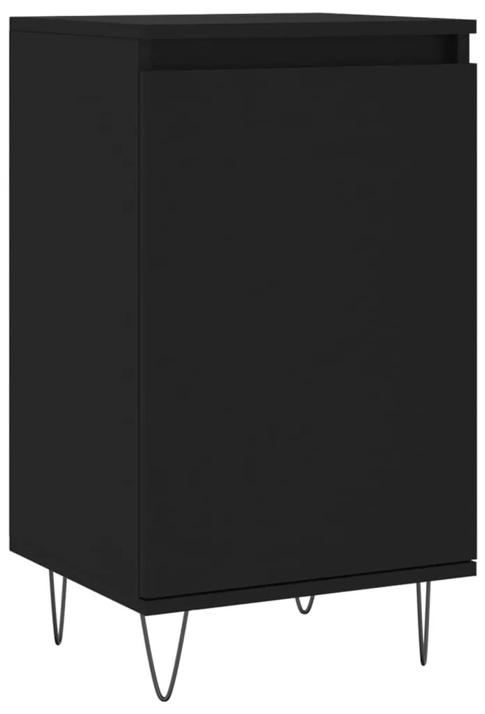 831054 vidaXL Dulap, negru, 40x35x70 cm, lemn prelucrat