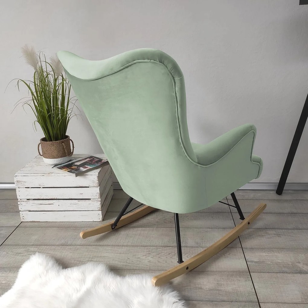 Fotoliu balansoar în stil scandinav Aria (Magic Velvet 2227). 1059399