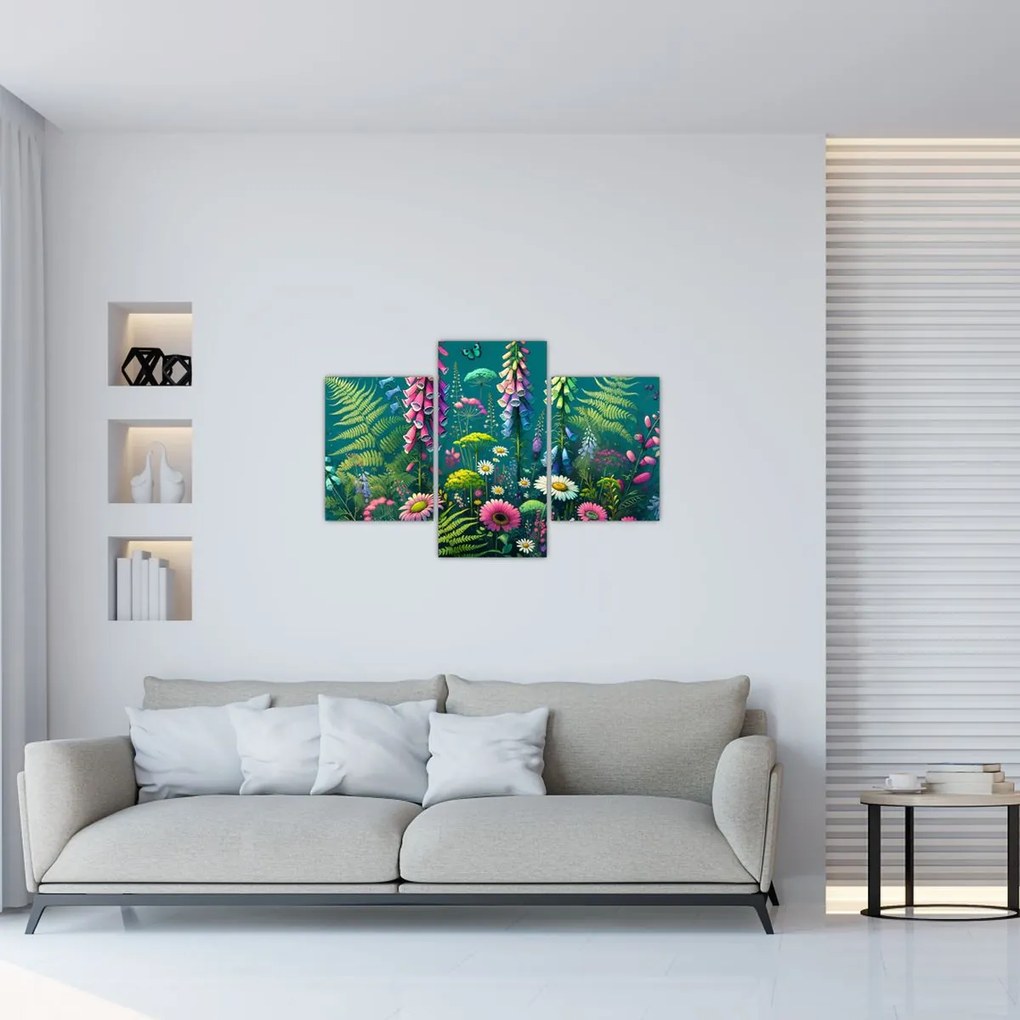 Tablou - Flori de câmp (90x60 cm)