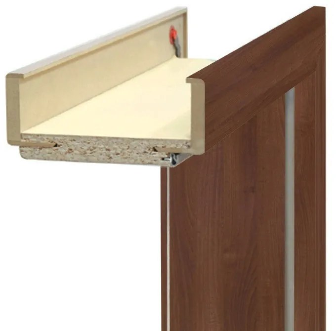 Balama decorativă din lemn de nuc primo 75/210 12-14 cromată dreapta