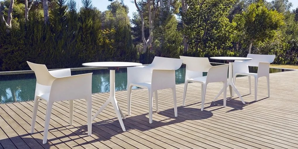 Set de 4 Scaune moderne cu brate de exterior / interior design premium PEDRERA ARMCHAIR 65004 Vondom