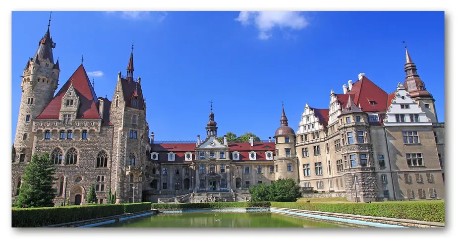 Pictura pe sticlă acrilică Polonia castelul moszna