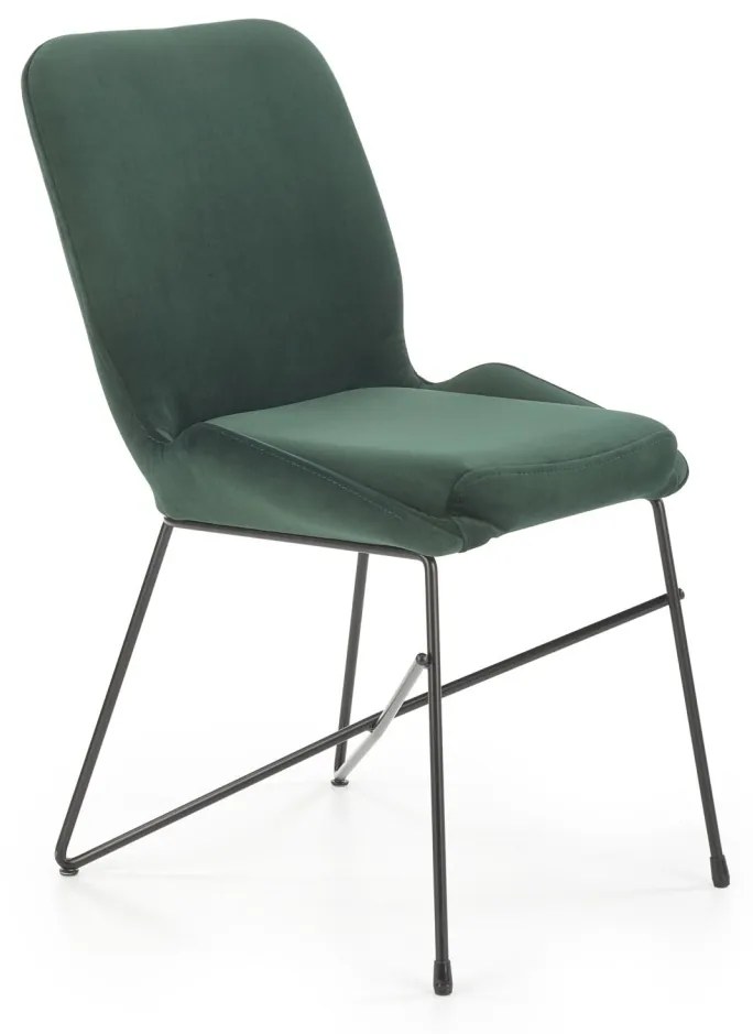 Scaun K454 catifea verde – H83 cm