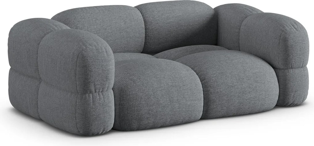 Canapea 3 locuri, Loretto, Cosmopolitan Design, 210x100x68 cm, tesatura structurata, gri