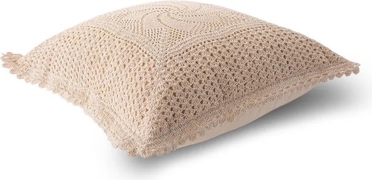 decoDoma Set de 3 fețe de pernă croșetate 40 x 40 cm