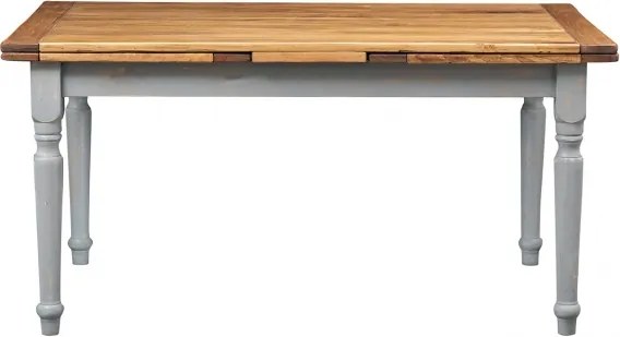 Masa extensibila, L160(290) 90 H80 cm, natur gri antic, lemn masiv