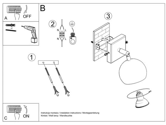 Aplică perete spot OCULARE 1xGU10/40W/230V