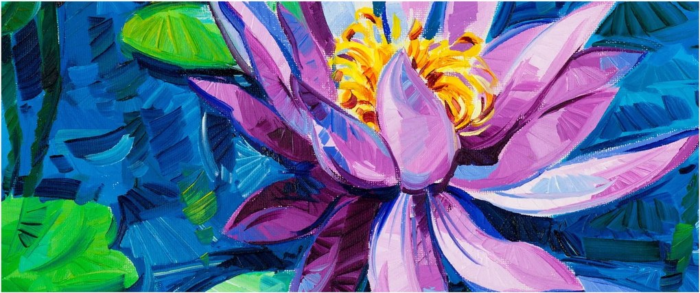 Tablou - Nufăr pe apă (120x50 cm)