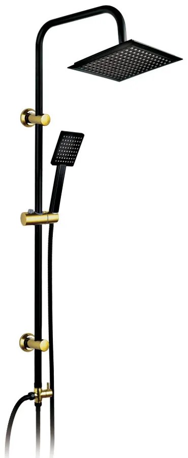 Set de duș Denis 63 negru și auriu