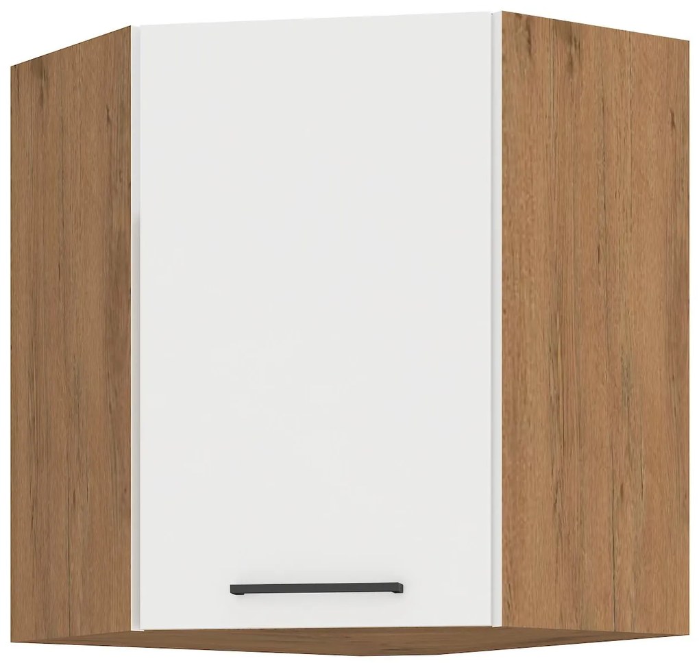 Dulap superior de bucătărie Virion 60 x 60 GN-72 1F (45°) (stejar lancelot + alb). 1032558