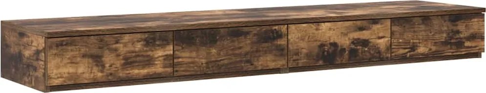 vidaXL Sertare pentru pat Stejar fumuriu 150 x 36,5 x 16,5 cm