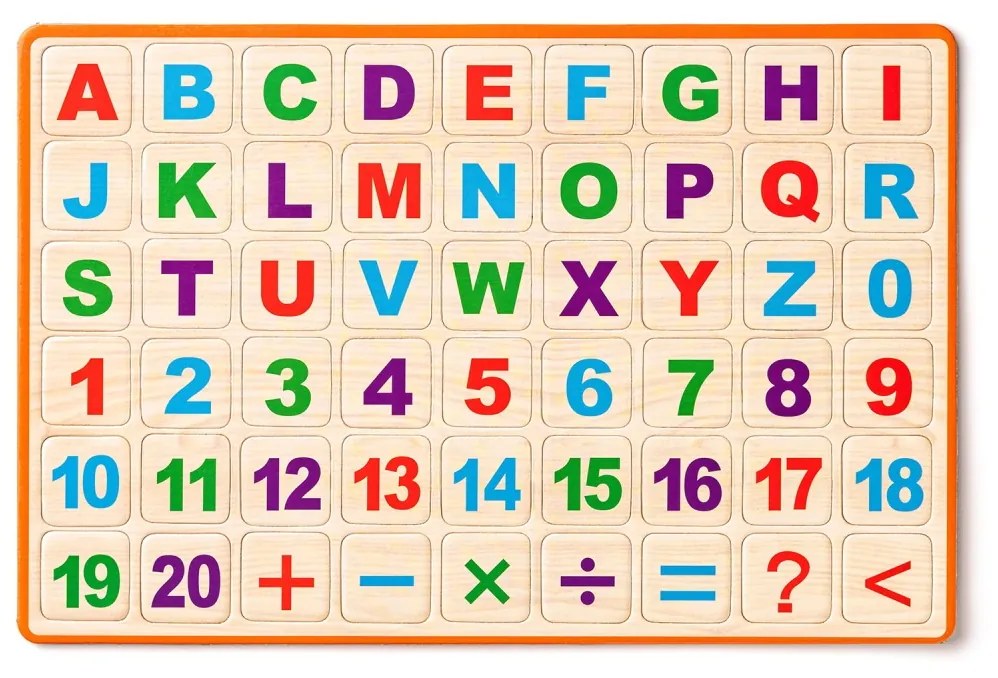 Tabla magnetica de pus pe masa cu alfabetar