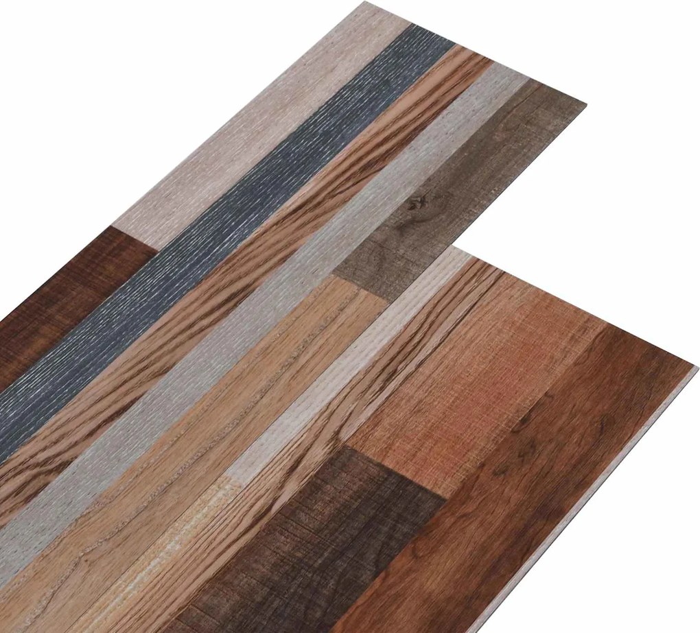 vidaXL Plăci de Pardoseală 36 pcs Multicolour 5,02 m² PVC