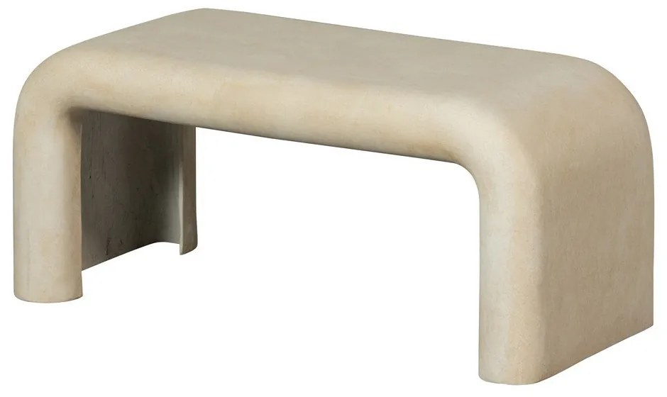 Măsuțe de cafea crem 2 buc. cu aspect de piatră 42x92 cm Stani – WOOOD