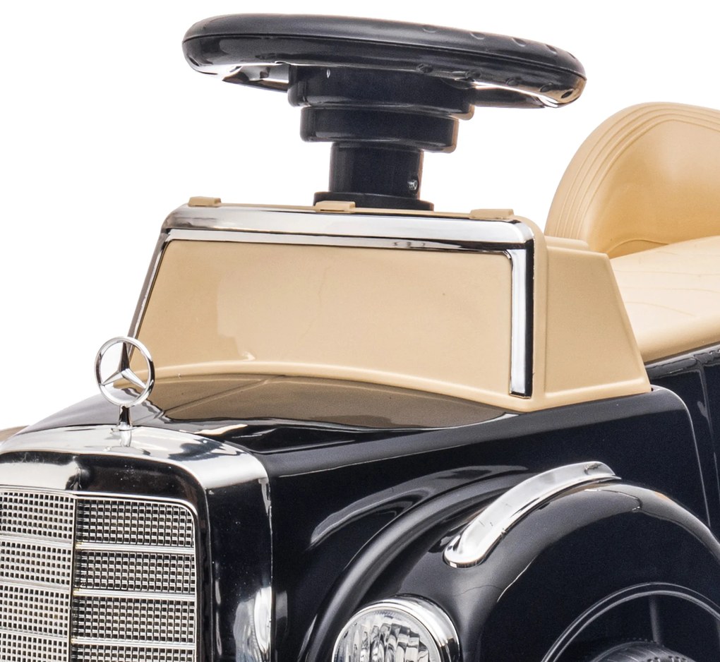 AIYAPLAY Portator Copii Mașină Licențiat Mercedes-Benz 300S 18-48 luni depozitare sub scaun negru | Aosom Romania