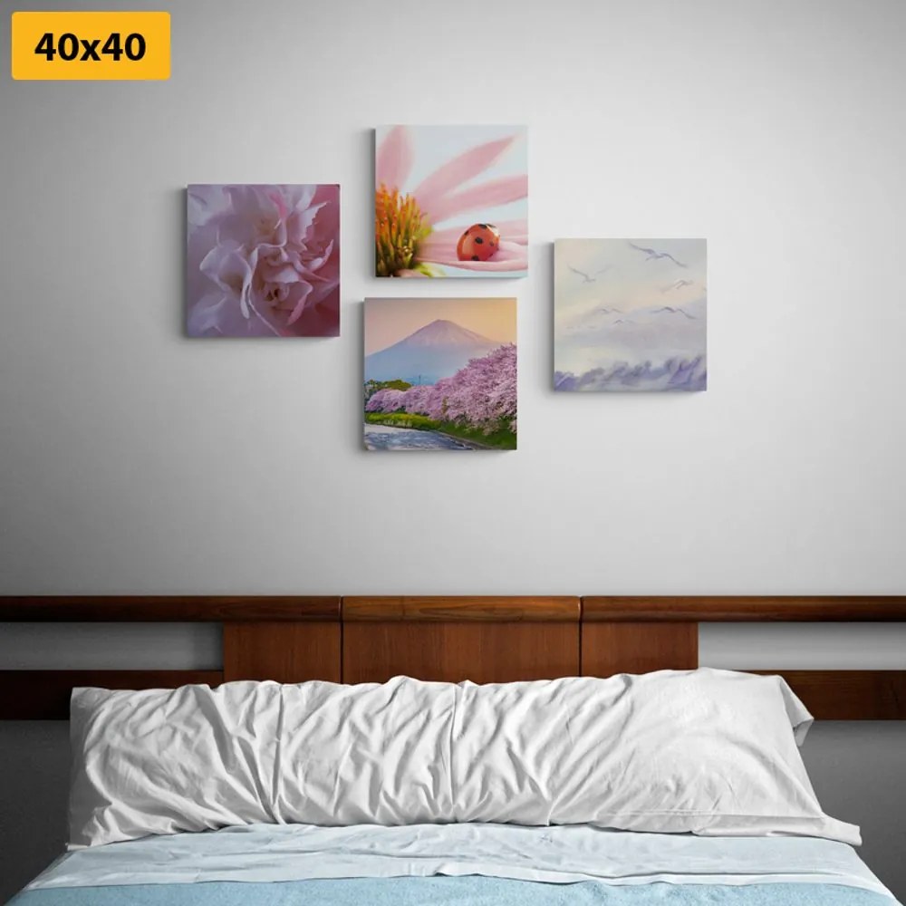 Set tablouri natura încântătoare delicată