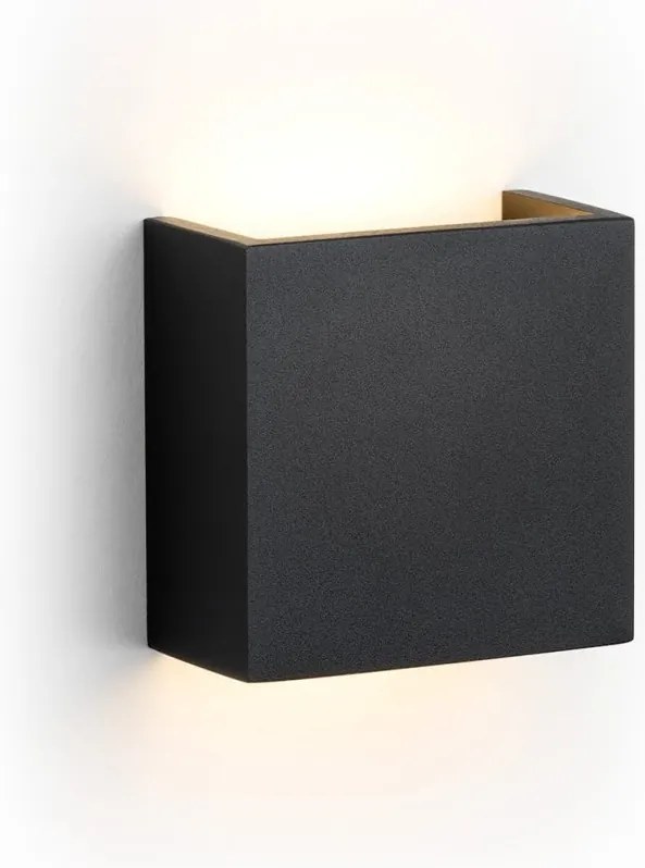 Aplica LED de perete cu lumina ambientala design modern Gent negru