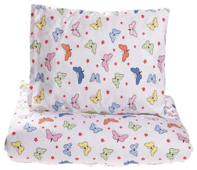 1 x SET LENJERIE BUMBAC 3 PIESE - FLUTURAȘI