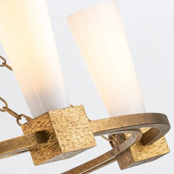 Elstead KRISTY5-DG-OPAL - Lustră pe tijă KRISTY 5xE27/40W/230V, cupru